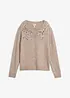 Gilet en maille avec sequins sur le haut devant, bonprix