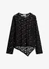 Langarmshirt aus elastischer Spitze, bonprix