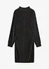 Jerseykleid mit seitlicher Raffung und Glitzer-Effekt, bonprix