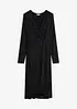 Jerseykleid in Wickeloptik mit Glitzer-Effekt, bonprix