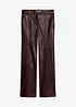 Gerade Lederimitat-Hose, bonprix