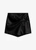 Lederimitat-Skort mit hohem Bund, bonprix