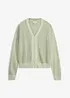 Ajour-Strickjacke mit Glitzereffekt, bonprix