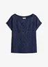 T-shirt à broderies anglaises, bonprix