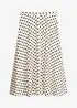 Jupe midi fluide en viscose mélangée, bonprix