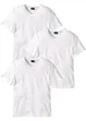 Lot de 3 T-shirts col V, bonprix