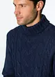 Rollkragenpullover mit Zopfmuster, bonprix