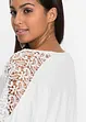 Oversize-Shirt mit Spitze, bonprix