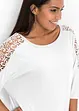 Oversize-Shirt mit Spitze, bonprix