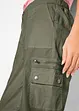 Cargo Jeans aus Baumwolle, Mid Waist, bonprix