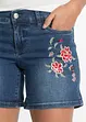 Jeans-Shorts Mid Waist, Stickerei, bonprix