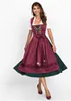 Dirndl mit bestickter Satin-Schürze (2-tlg.Set), bonprix