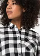 Flanell-Longbluse aus reiner Baumwolle, bonprix