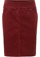Jupe en velours côtelé extensible à ceinture élastiquée, bonprix