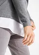 2 in 1 Pullover mit Bluseneinsatz, Langarm, bpc bonprix collection