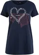 Shirt mit Herzdruck aus Bio-Baumwolle, bonprix