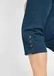 Baumwoll-Capri-Hose mit Bequembund und Knöpfen, bonprix