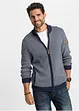 Strickjacke mit Stehkragen aus reiner Baumwolle, bonprix