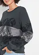 Sweat-shirt manches longues imprimé, John Baner JEANSWEAR