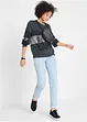 Sweat-shirt manches longues imprimé, John Baner JEANSWEAR