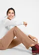 Pantalon en velours côtelé extensible, Bootcut, bonprix
