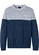 Pull coton style block en fine maille, bonprix