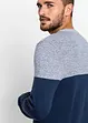 Pull coton style block en fine maille, bonprix