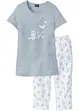 Pyjama avec corsaire et t-shirt, bonprix