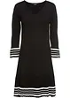 Strickkleid mit plissiertem Rock, bonprix