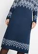 Robe midi en maille motif norvégien, bonprix