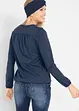 Langarmshirt mit Henleykragen aus Baumwolle, bpc bonprix collection