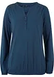 Langarmshirt mit Henleykragen aus Baumwolle, bpc bonprix collection