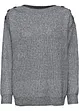 Pull oversize à boutons, bonprix