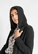 Long-Sweatjacke aus Baumwoll-Mix, bonprix