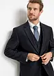 Anzug mit Weste und Krawatte (4-tlg. Set), Regular Fit, bonprix