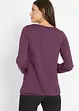 Langarmshirt mit Gummizug aus reiner Baumwolle, bonprix