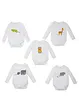 Lot de 5 bodies bébé manches longues coton, bonprix