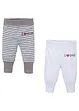 Lot de 2 pantalons bébé en jersey coton, bpc bonprix collection