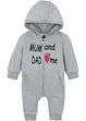 Baby Kapuzen-Sweatoverall, bonprix