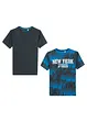 Lot de 2 T-shirts 100% coton, bonprix