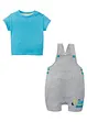 Baby T-Shirt + Sweatlatzhose (2-tlg. Set) Bio-Baumwolle, bpc bonprix collection