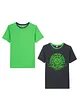 Jungen T-Shirt (2er Pack) aus Bio Baumwolle, bonprix