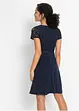 Robe courte avec ceinture et dentelle, bonprix