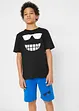 T-Shirt und Jersey-Bermuda (2-tlg.Set) aus reiner Bio-Baumwolle, bonprix