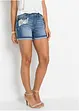 Jeansshorts Mid Waist mit Verzierung, bonprix