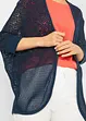 Gilet en maille à motif, manches 3/4, bonprix