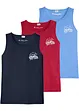 Tanktop aus reiner Baumwolle (3er Pack), bonprix