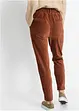 Pantalon en velours côtelé à taille élastiquée, bonprix
