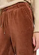 Pantalon en velours côtelé à taille élastiquée, bonprix