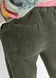 Pantalon en velours côtelé à taille élastiquée, bonprix